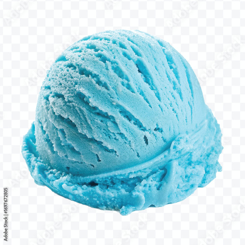 realistic delicious scoop of  vanilla ice cream in in different color style isolated on transparent background