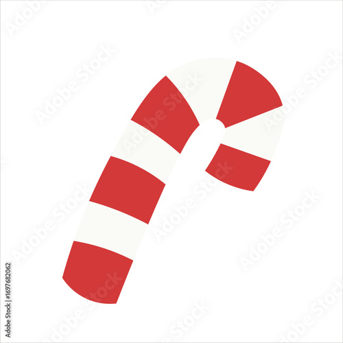 Christmas Candy Vector Flat Illustration