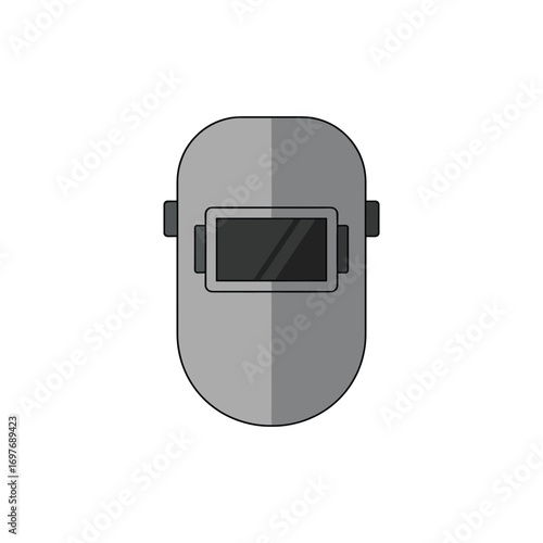 Welding helmet icon illustration – stock vector flat illustration