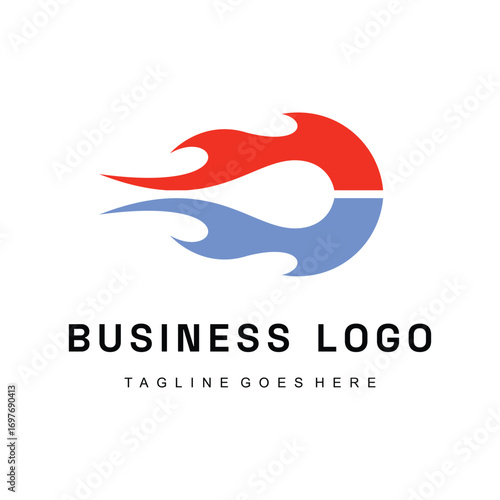 Flame HVAC logo design
