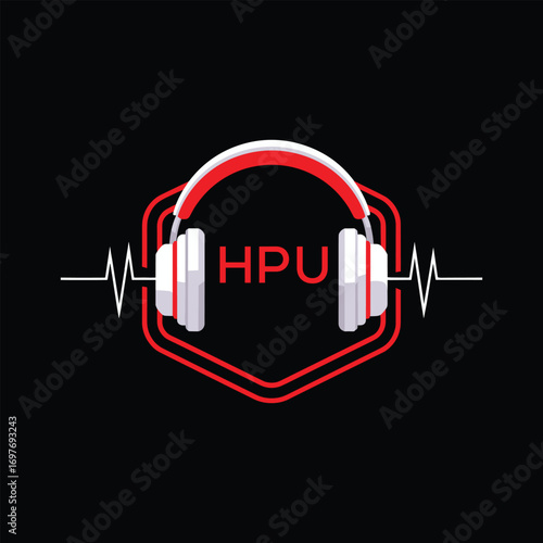 HPZ  Headphone Company logo. HPZ Modern Music logo design for entrepreneur and business. HPZ Entertainment Branding best icon.
