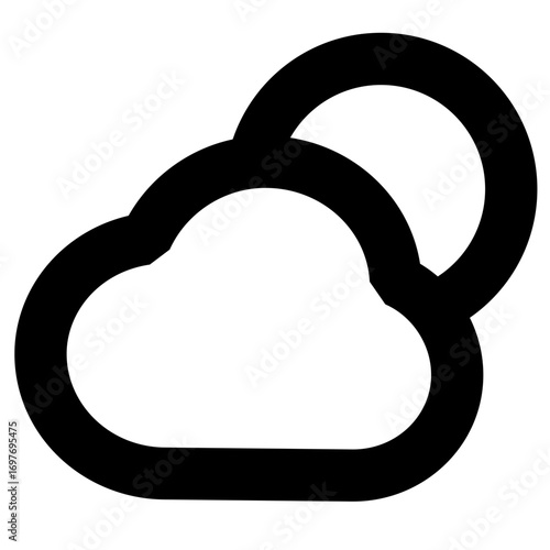 Dazzle line icon weather 