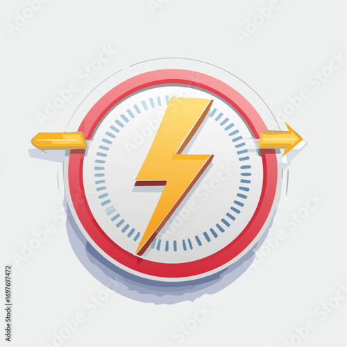 Fast Energy Power Time Clock Speed Efficiency