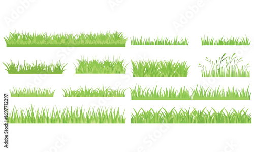 Kostenlose Gras Silhouetten Vektoren And Rasen, Wiese  Pflanzen Umrisse