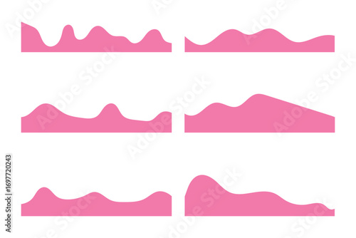 Wave shape certificate vector header. Luxury curved border design, cover cover. Abstract divider for banner footer. Website separator for flyer, ribbon pattern bottom page frame in eps 10.