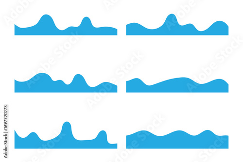 Wave shape certificate vector header. Luxury curved border design, cover cover. Abstract divider for banner footer. Website separator for flyer, ribbon pattern bottom page frame in eps 10.