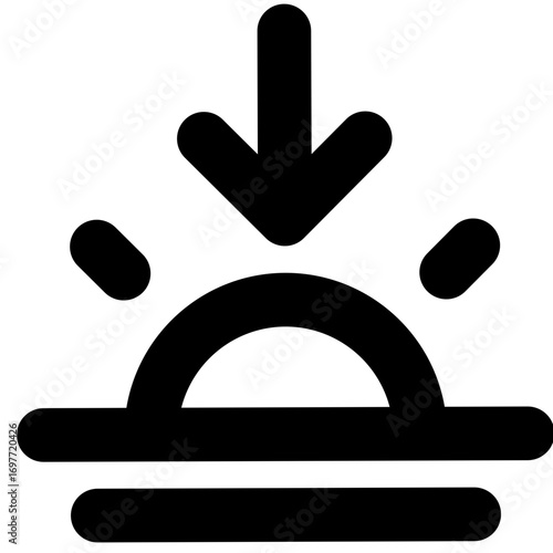 Dazzle line icon weather 