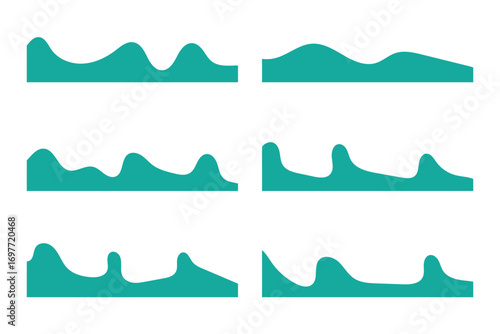 Wave shape certificate vector header. Luxury curved border design, cover cover. Abstract divider for banner footer. Website separator for flyer, ribbon pattern bottom page frame in eps 10.