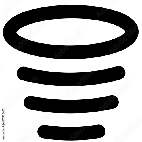 Dazzle line icon weather 