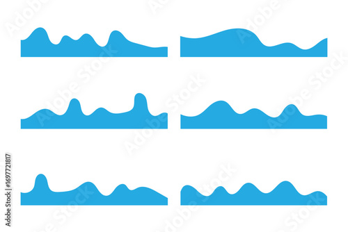 Wave shape certificate vector header. Luxury curved border design, cover cover. Abstract divider for banner footer. Website separator for flyer, ribbon pattern bottom page frame in eps 10.