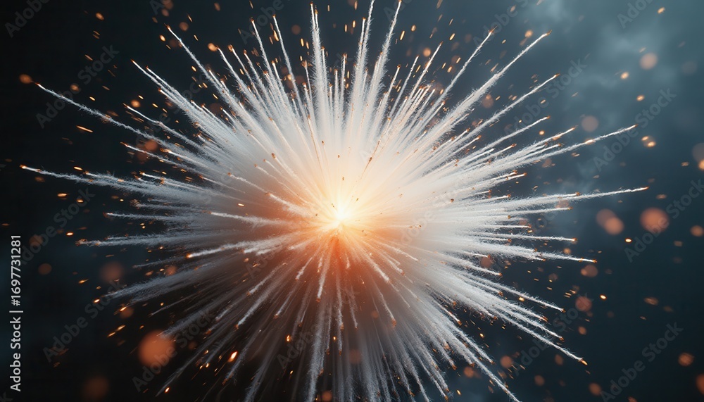 Fototapeta premium Colorful fireworks exploding in the night sky