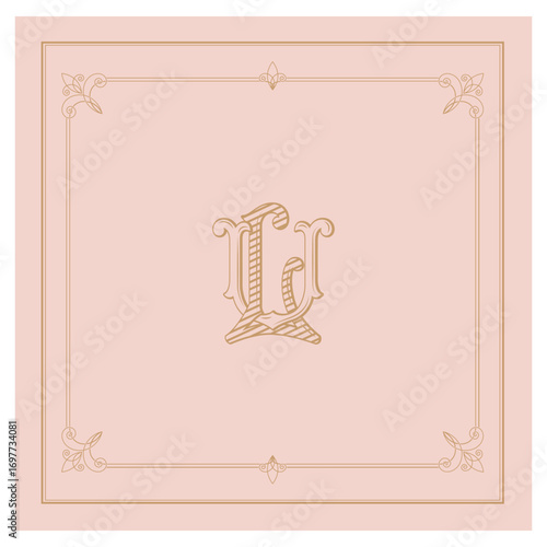 UL,LU, logo UL, Letter UL,  Monogram UL,Wedding Monogram, Wedding Logo, Logo Design , Monogram Vintage