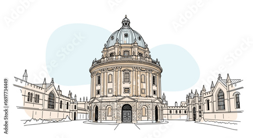 The iconic radcliffe camera building a landmark in english architecture