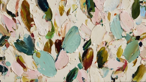 Abstract Colorful Impasto Painting