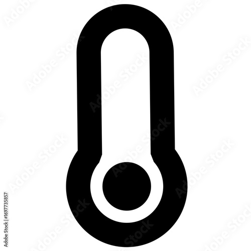 Dazzle line icon thermometer 