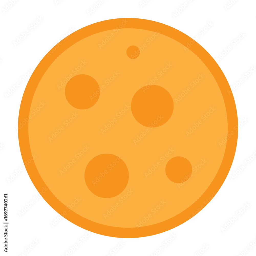 Fototapeta premium Cheese flat, triangular piece with holes vektor