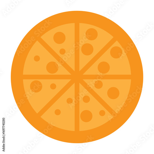 Cheese flat, triangular piece with holes vektor
