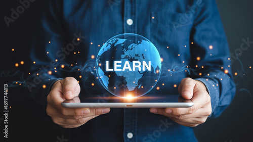 Online learning and education global platform for knowledge and skill development worldwide access