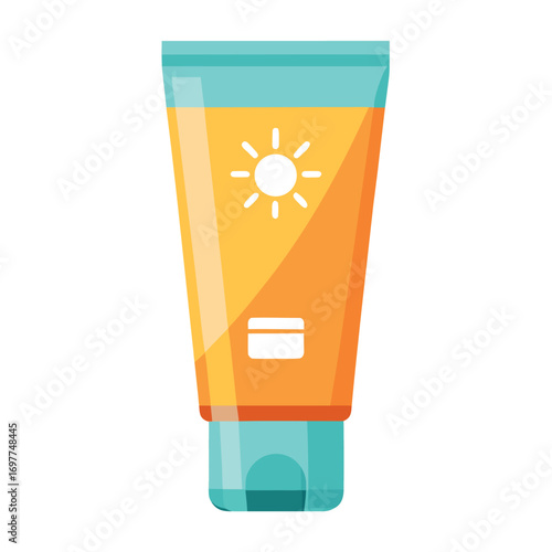 vector illustration of a cream tube