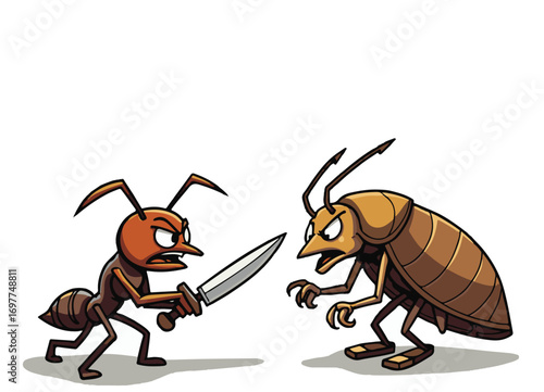 funny bug vector illustration