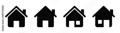 Set of house vector icons set. Real estate icons. Home icon
