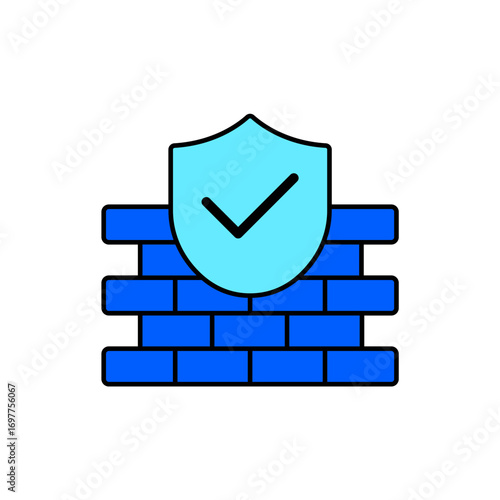 Icon a Firewall, isolated against a clean background.