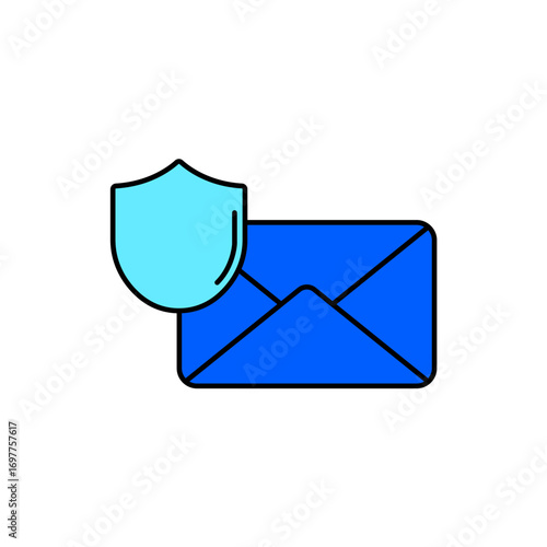 Icon a Protected Email, isolated against a clean background.