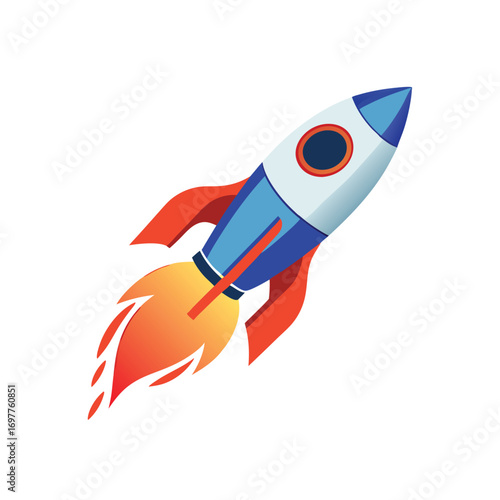 Space rocket emoji vector symbol ship illustration 