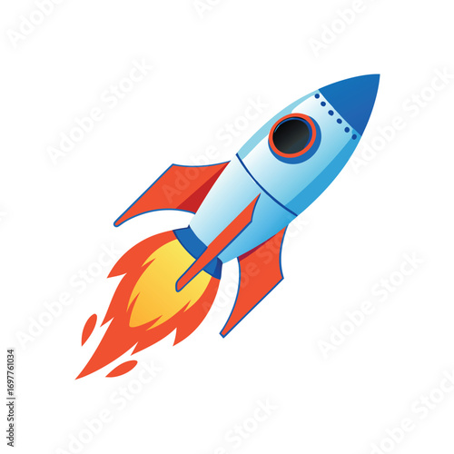 Space rocket emoji vector symbol ship illustration 