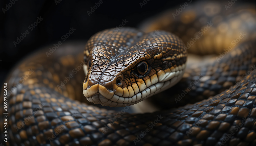 Obraz premium Close up of viper snake. 