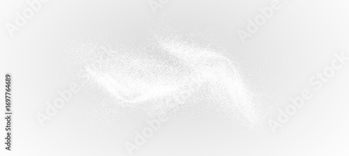 Powder, talc. Flour, sugar and salt texture isolated on transparent background. Dust, spices and seasonings effect, vector png.	
