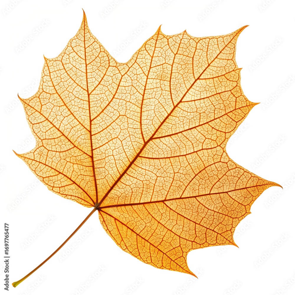 Obraz premium Macro Autumn Leaf Detail