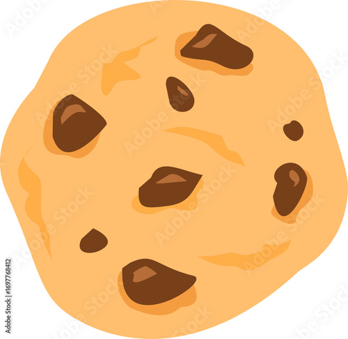 chocolate chip cookie, cookies with chocolate crisps