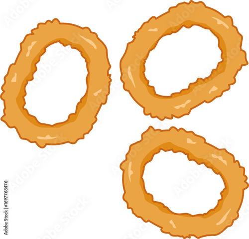 Crispy Fried Calamari Rings, Onion Rings