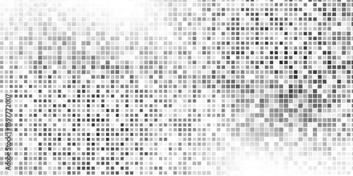 Abstract rectangle mesh grunge dotted halftone gradient texture. Vanishing polka simple abstract modern