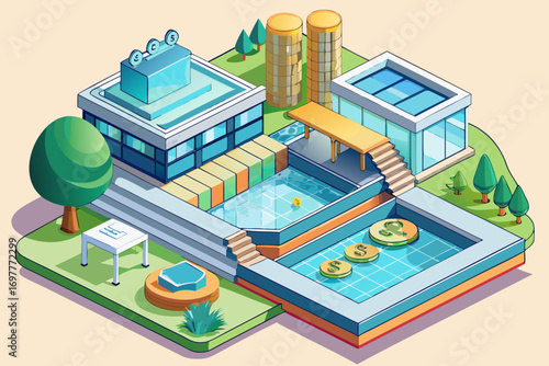 vector of Some models have a higher initial cost and are more complicated to maintain (glass, infinity edge, natural pool). Make sure the costs are acceptable to you in the long run.