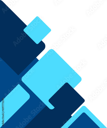 Free Download Blue Geometric Business Corner - GFXLoad