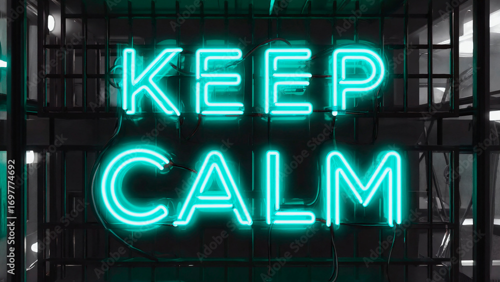 Fototapeta premium Neon sign with the text 