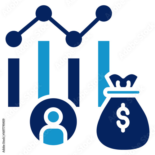 Royalty Chart Icon Element For Design
