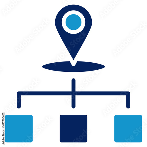 Regional Hub Icon Element For Design