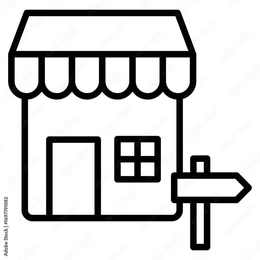Fototapeta premium Outlet Icon Element For Design