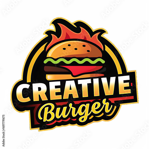 Burger Logo Art Design