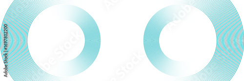 Abstract blue circle lines on white background. Geometric stripe line art design. Modern gradient lines pattern. Futuristic technology concept. vector modern,illustrator eps10