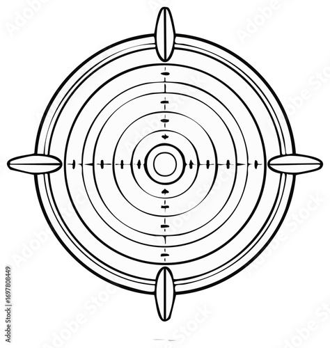 Target Design with Crosshair in Circular Rings for Accurate Aim and Precision Games