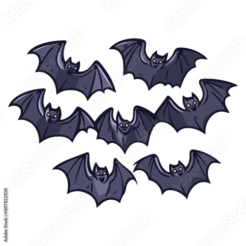 bat, animal, halloween, festival, decoration, vector, transparent background, horror, night, wings, wing, scary, dracula, vampire, dark, bats, a group of bats, icon, october, celebration, autumn