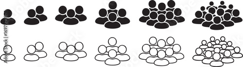 People group crowd population community team organization growth chart