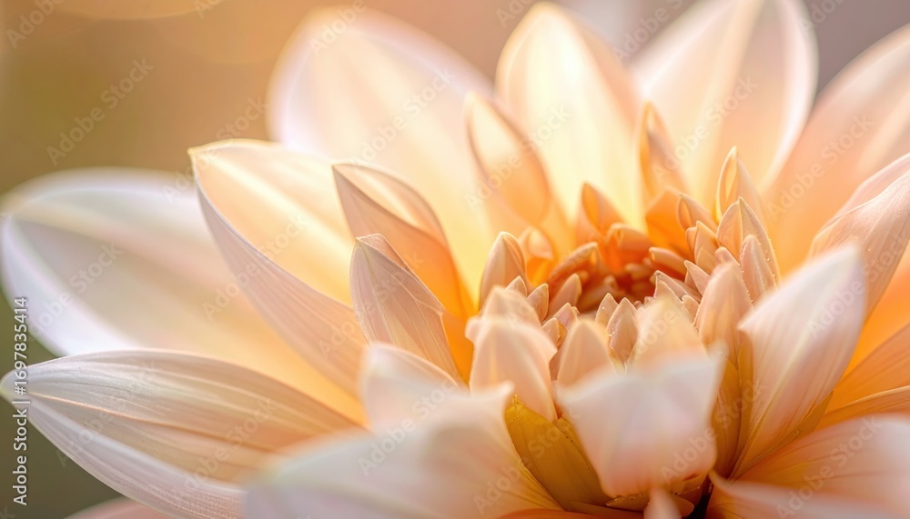 Fototapeta premium Close-up of Orange Dahlia Flower