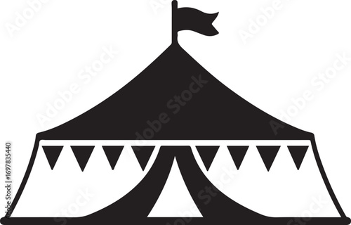 Oktoberfest Silhouette Vector.  Beer Festival German Celebration icon
