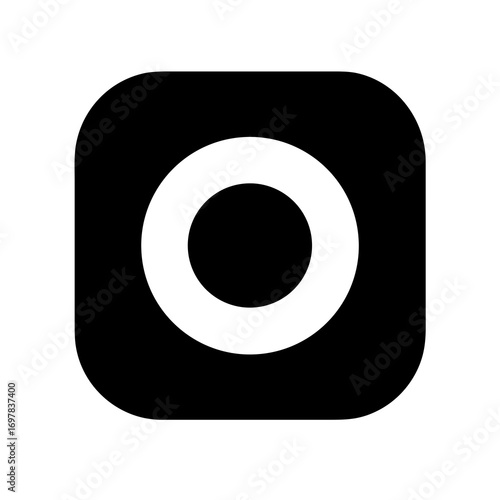 vector black circle icon eps10