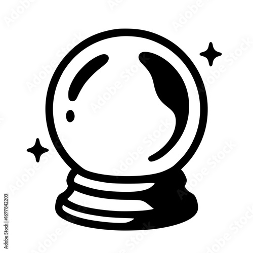Abstract Halloween Crystal Ball SVG